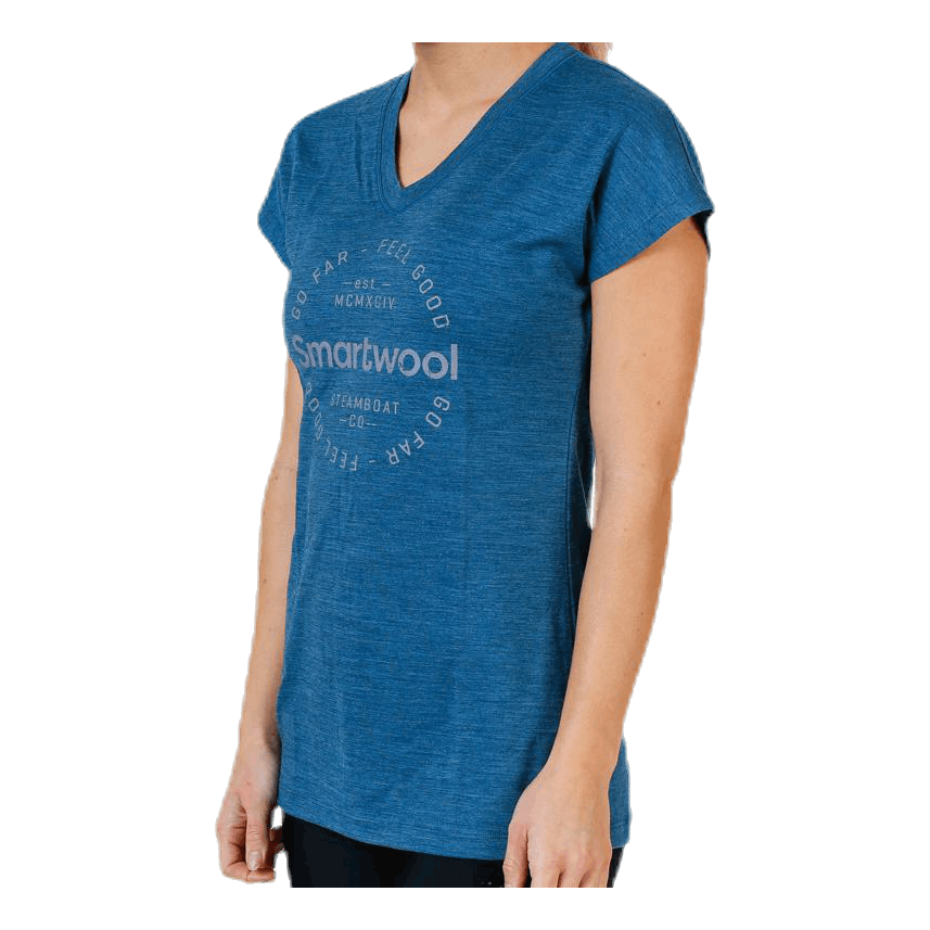 Go Far Feel Good Tee Blue