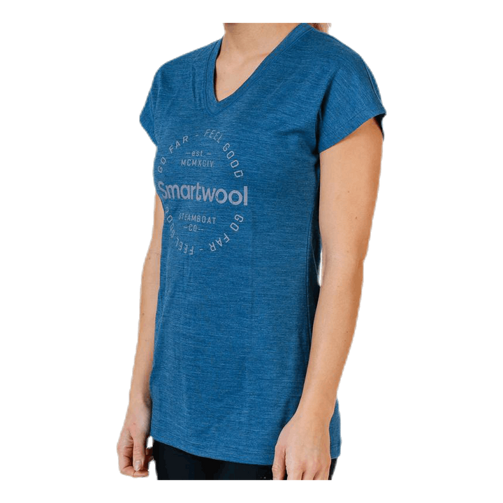 Go Far Feel Good Tee Blue