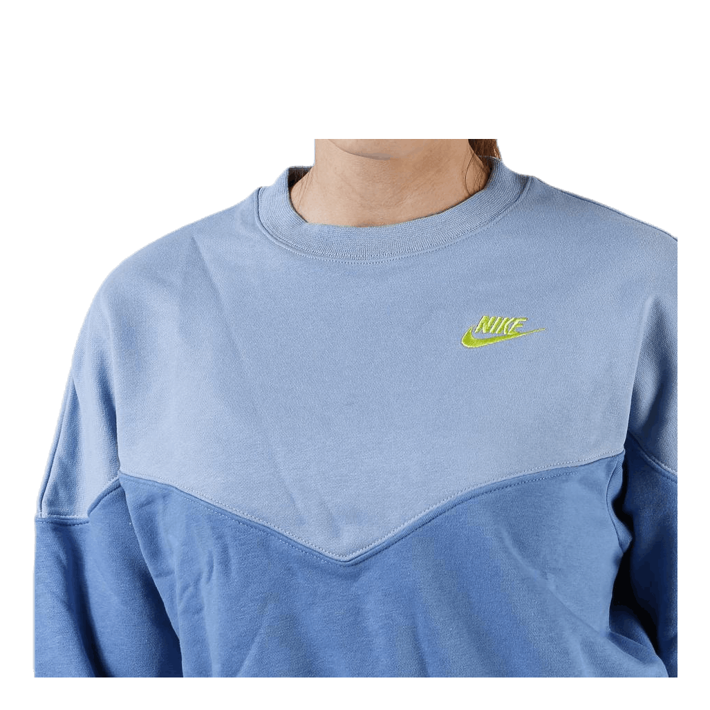 Nike sportswear top heritage fleece crew