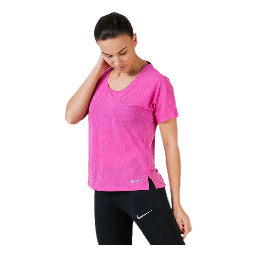 purple nike miler top