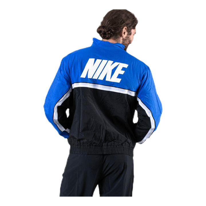 Woven Throwback Jacket Blue/Black