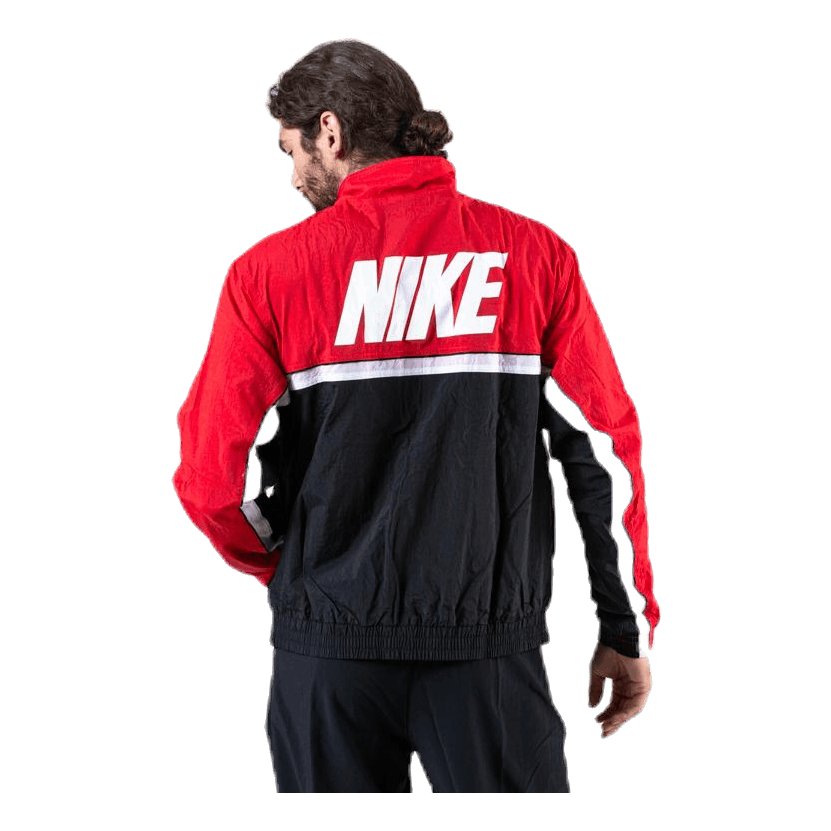Nike Woven Throwback Jacket Black/Red – - Main Image