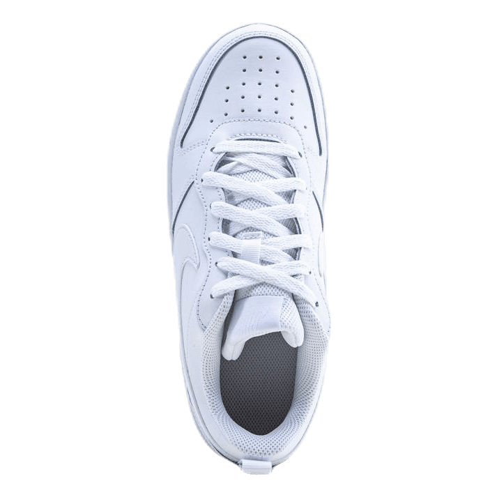 Court Borough Low 2 Big Kids' Shoes WHITE/WHITE-WHITE