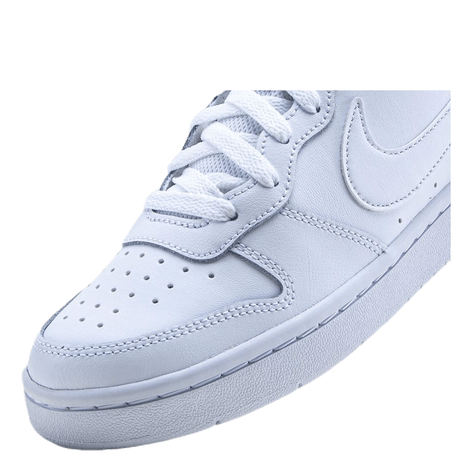 Court Borough Low 2 Big Kids' Shoes WHITE/WHITE-WHITE