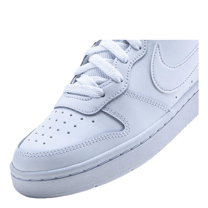 Court Borough Low 2 Big Kids' Shoes WHITE/WHITE-WHITE