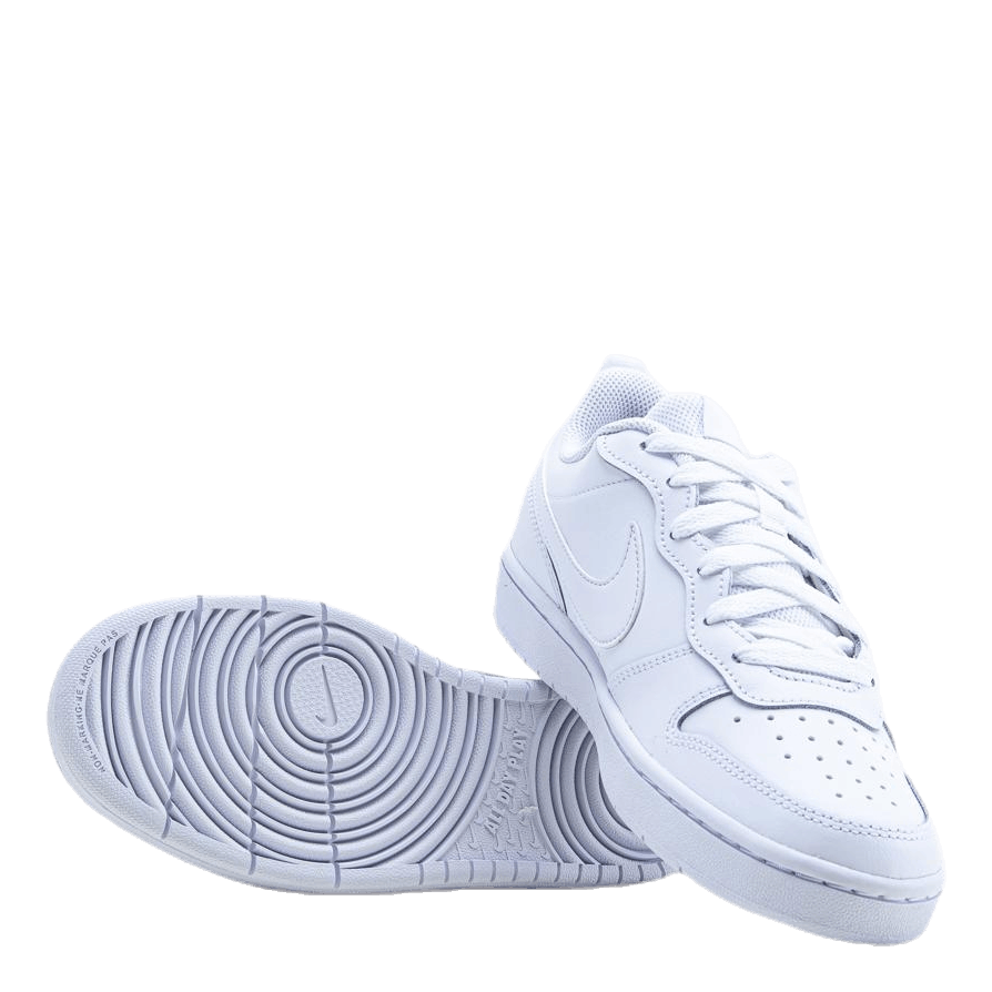 Court Borough Low 2 Big Kids' Shoes WHITE/WHITE-WHITE