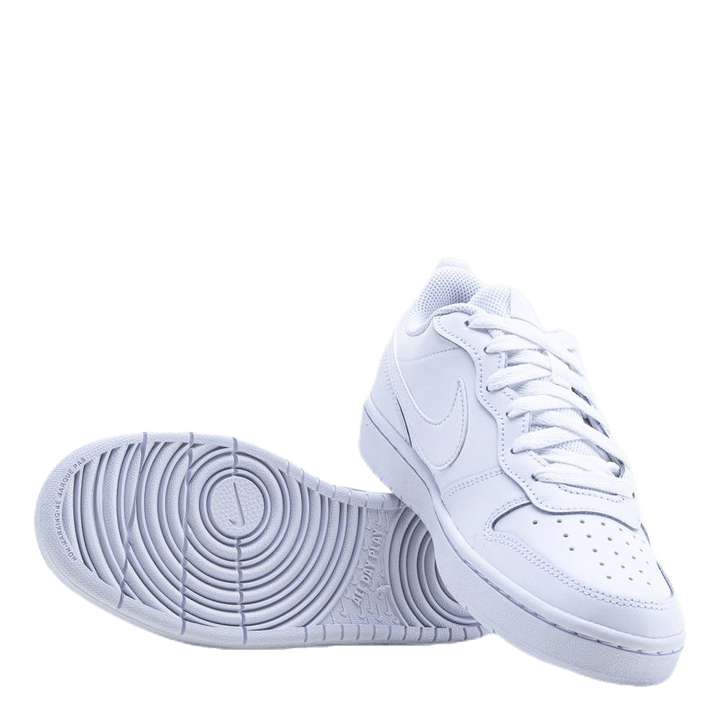 Court Borough Low 2 Big Kids' Shoes WHITE/WHITE-WHITE