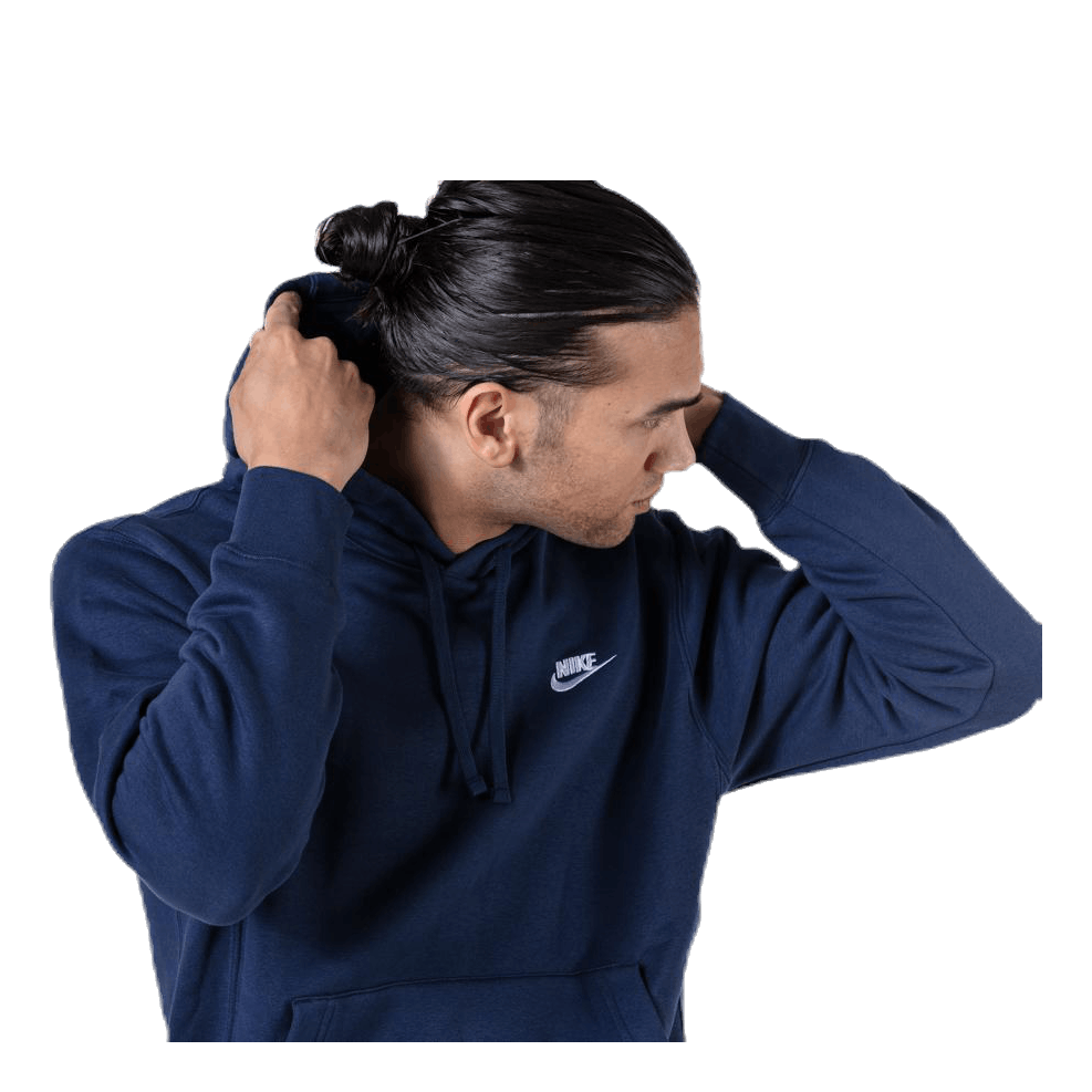 Sportswear Club Fleece Pullover Hoodie MIDNIGHT NAVY/MIDNIGHT NAVY/WHITE