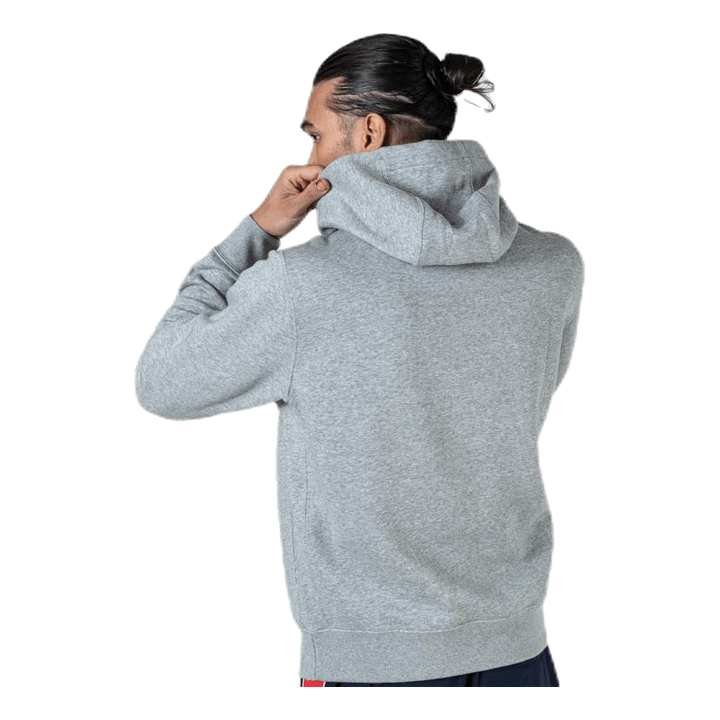 Sportswear Club Fleece Men's Graphic Pullover Hoodie DK GREY HEATHER/MATTE SILVER/WHITE