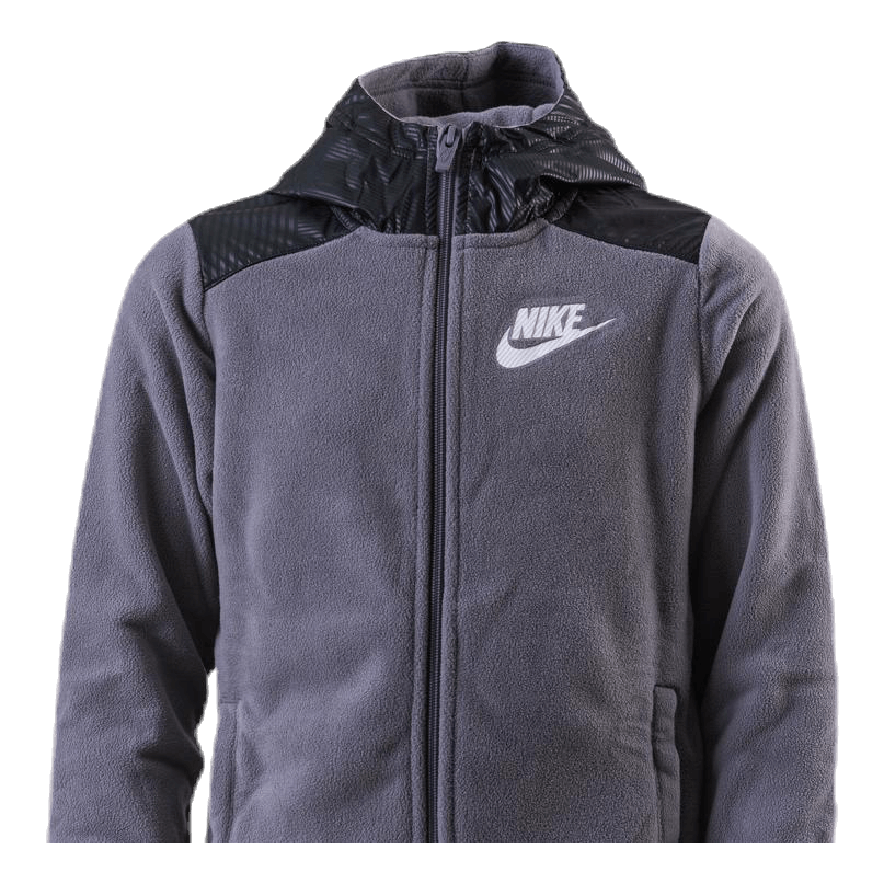 Junior Winterized FZ Hoodie Black/Grey