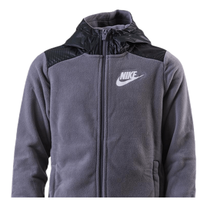 Junior Winterized FZ Hoodie Black/Grey