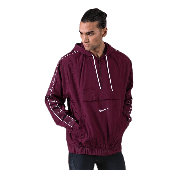 Swoosh Jacket White Red