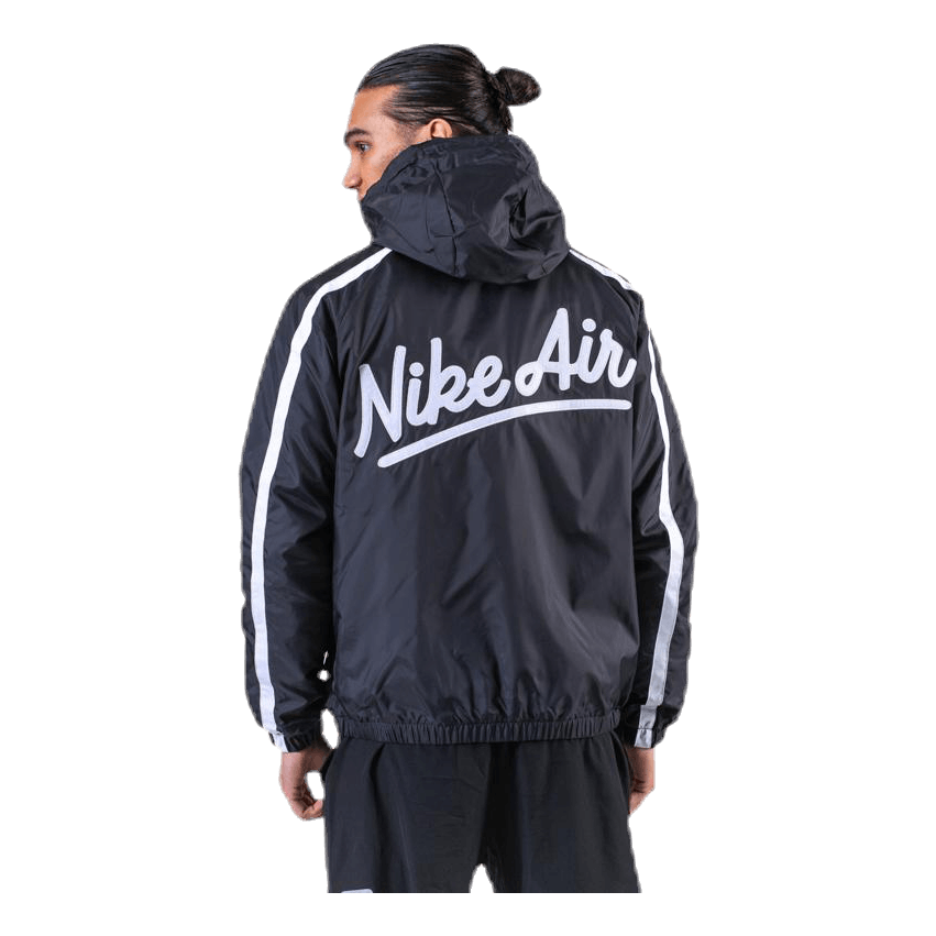 nike air windbreaker black and white