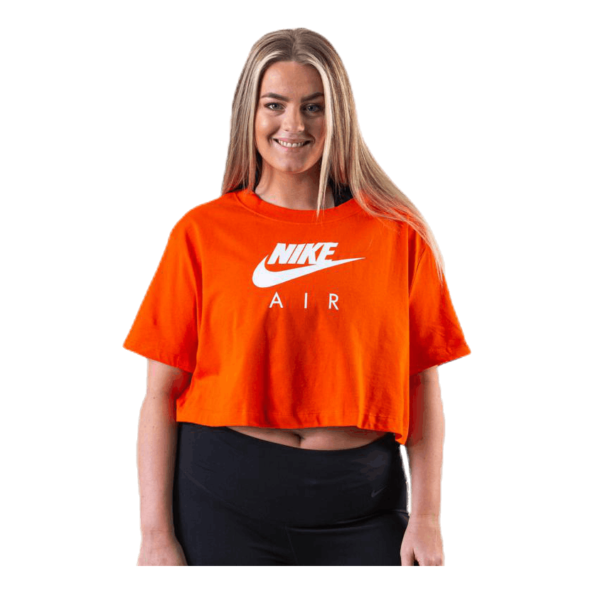nike crop top orange