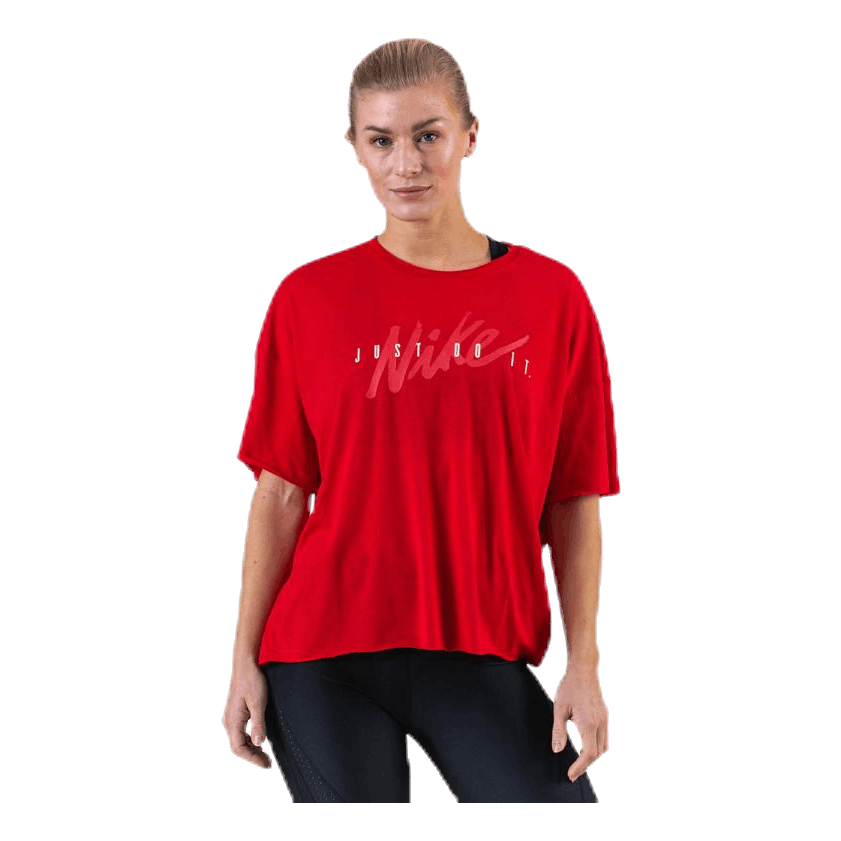 Dri-FIT Oversized SS Top Grx White/Red