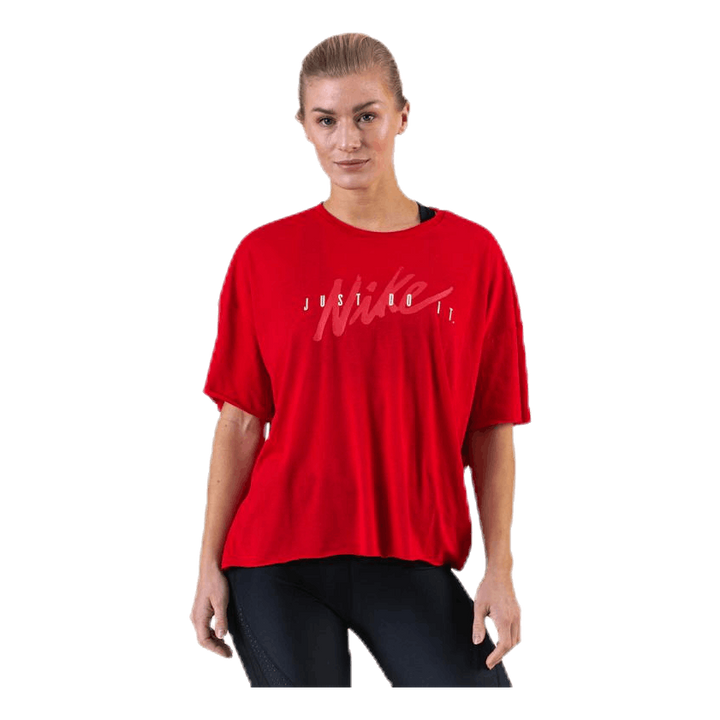 Dri-FIT Oversized SS Top Grx White/Red