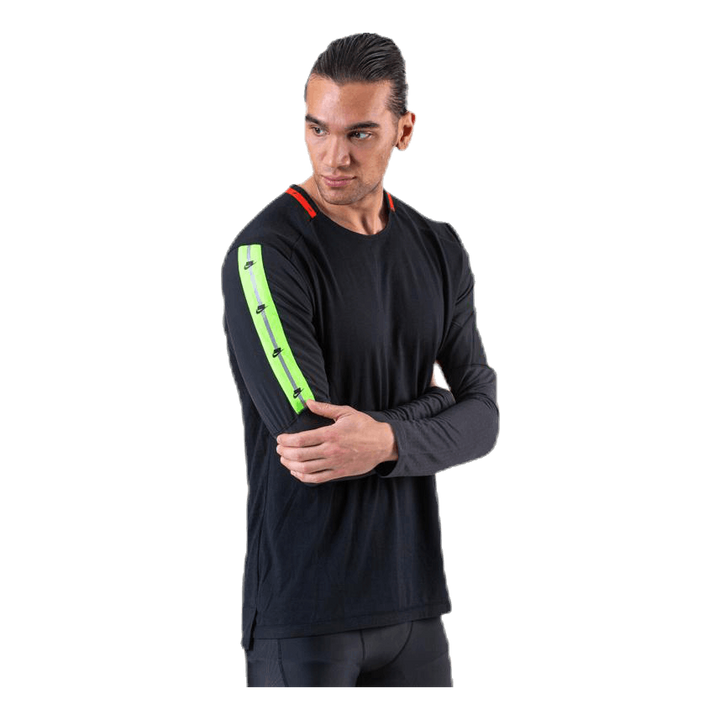 Wild Run Top LS Green/Black