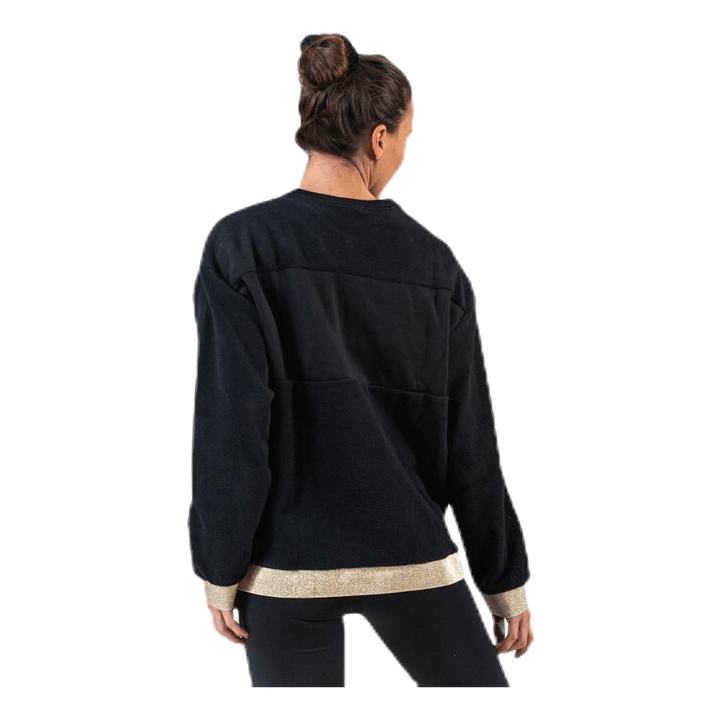 Glam Dunk Therma Fleece Crew Black/Gold