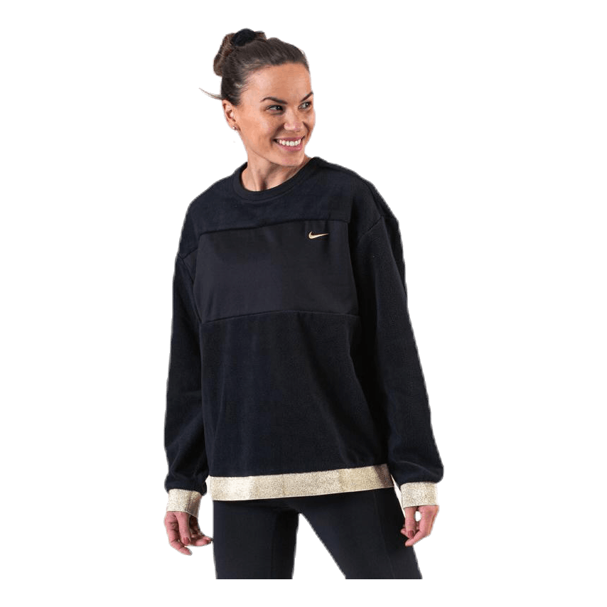 Glam Dunk Therma Fleece Crew Black/Gold