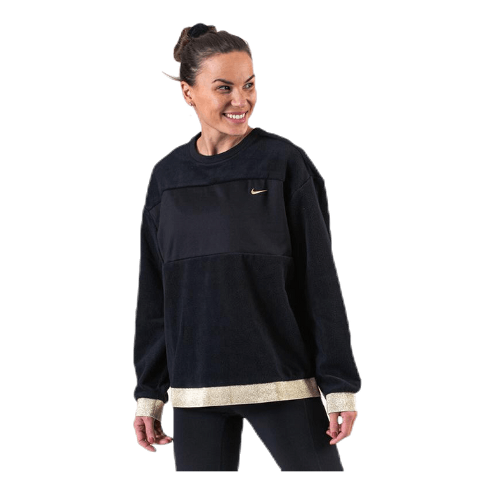 Glam Dunk Therma Fleece Crew Black/Gold