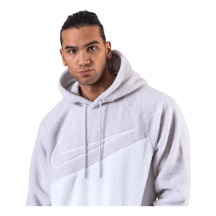 nike sportswear swoosh hoodie grey