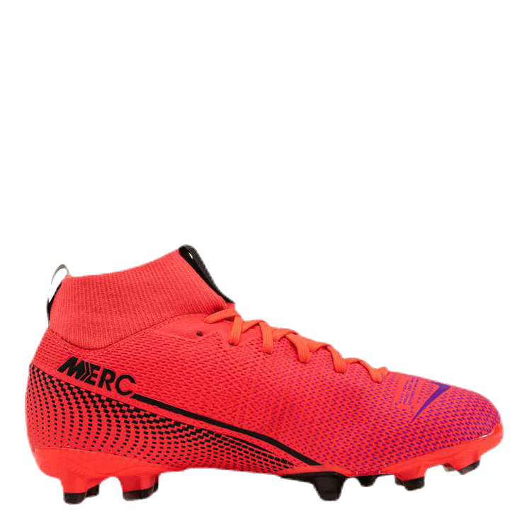 Junior Superfly 7 Academy FG/MG Pink/Black