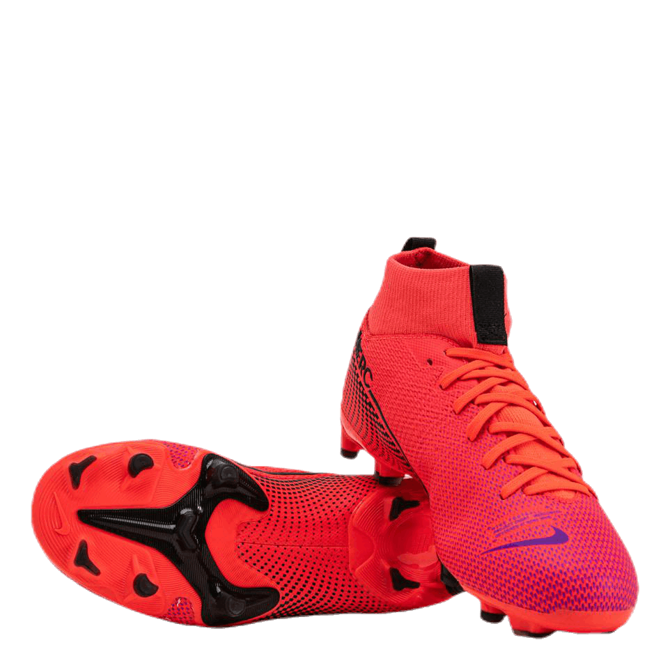 Junior Superfly 7 Academy FG/MG Pink/Black