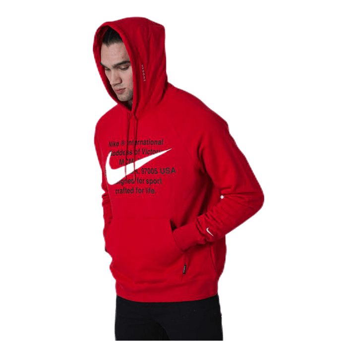 NSW Swoosh Hoodie White/Red