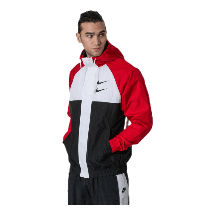 Nsw Swoosh Jkt Hd White/Black/Red