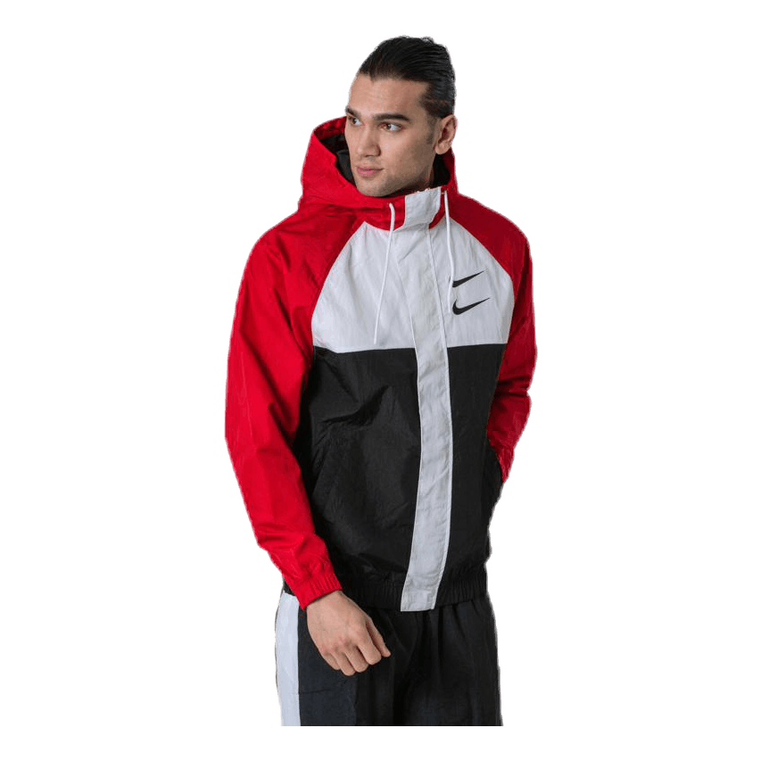 Nsw Swoosh Jkt Hd White/Black/Red