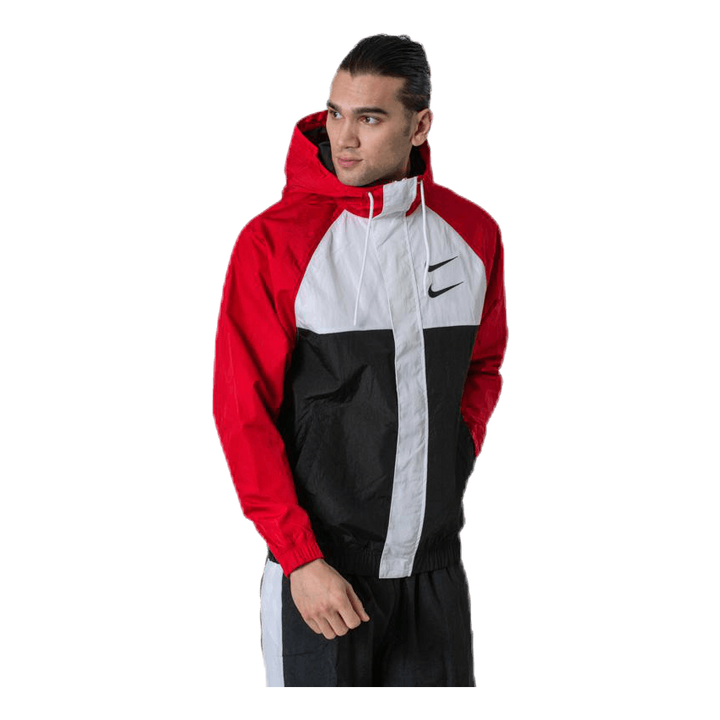 Nsw Swoosh Jkt Hd White/Black/Red