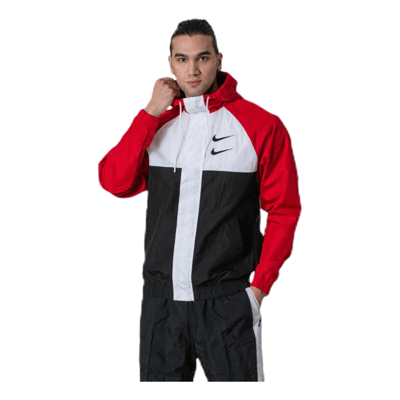 Nsw Swoosh Jkt Hd White/Black/Red