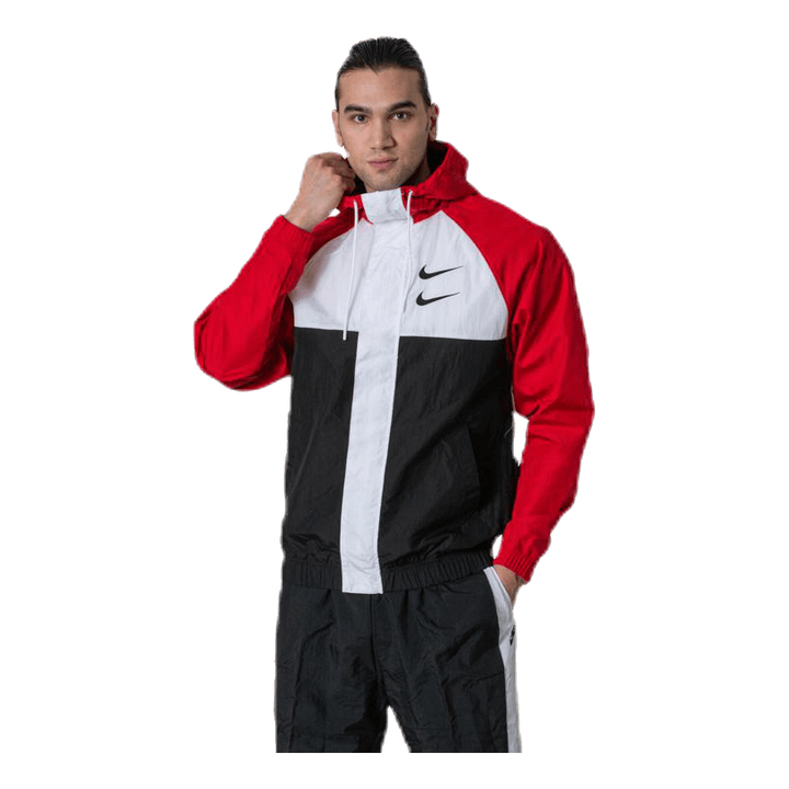 Nsw Swoosh Jkt Hd White/Black/Red