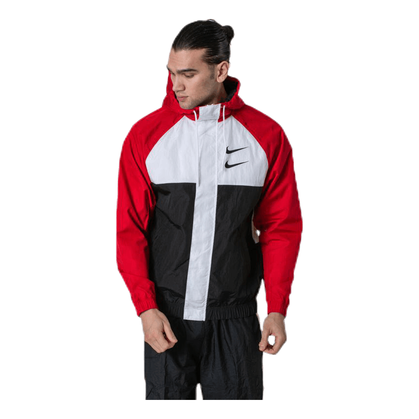 Nsw Swoosh Jkt Hd White/Black/Red