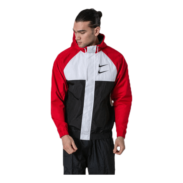 Nsw Swoosh Jkt Hd White/Black/Red