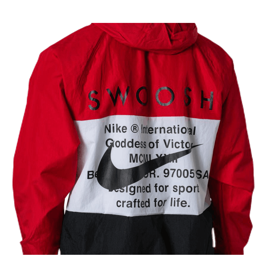 Nsw Swoosh Jkt Hd White/Black/Red