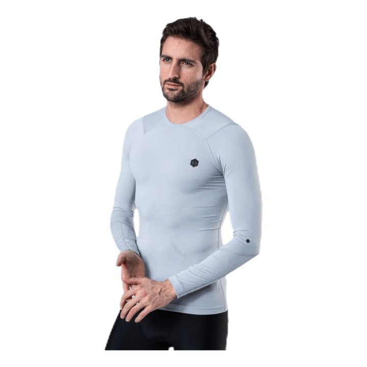 Ua Hg Rush Compression Ls Grey