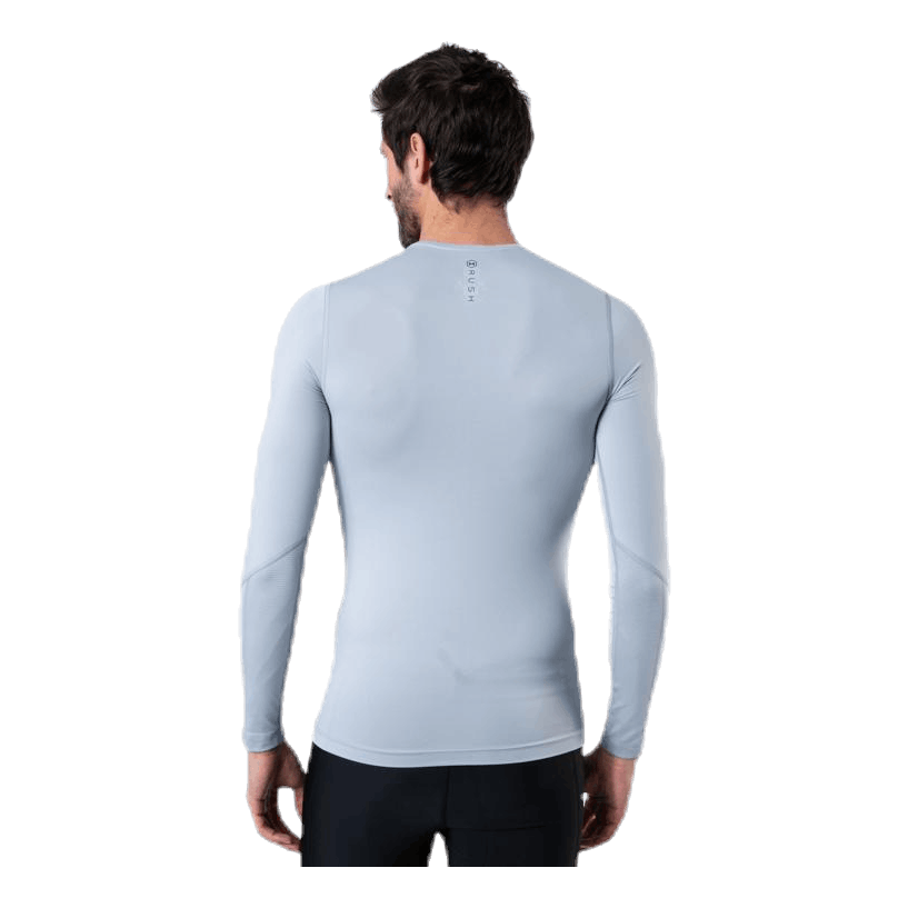 Ua Hg Rush Compression Ls Grey