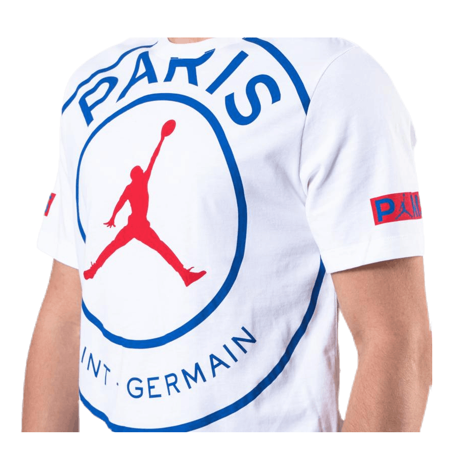 Jordan X Psg Tee White/Game Royal/University Red