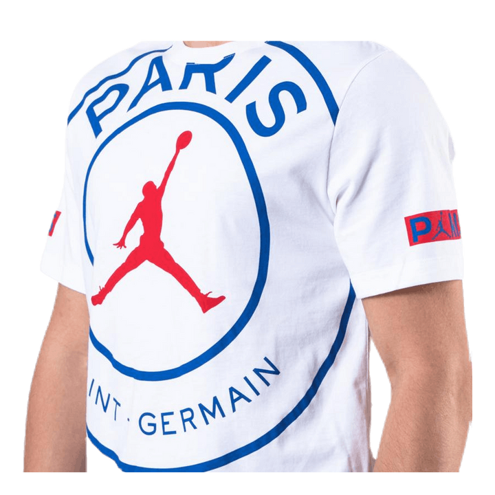 Jordan X Psg Tee White/Game Royal/University Red