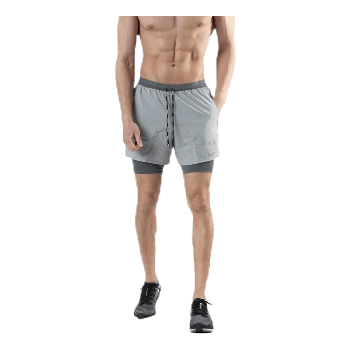 Flex Stride 2in1 Short 5in Grey