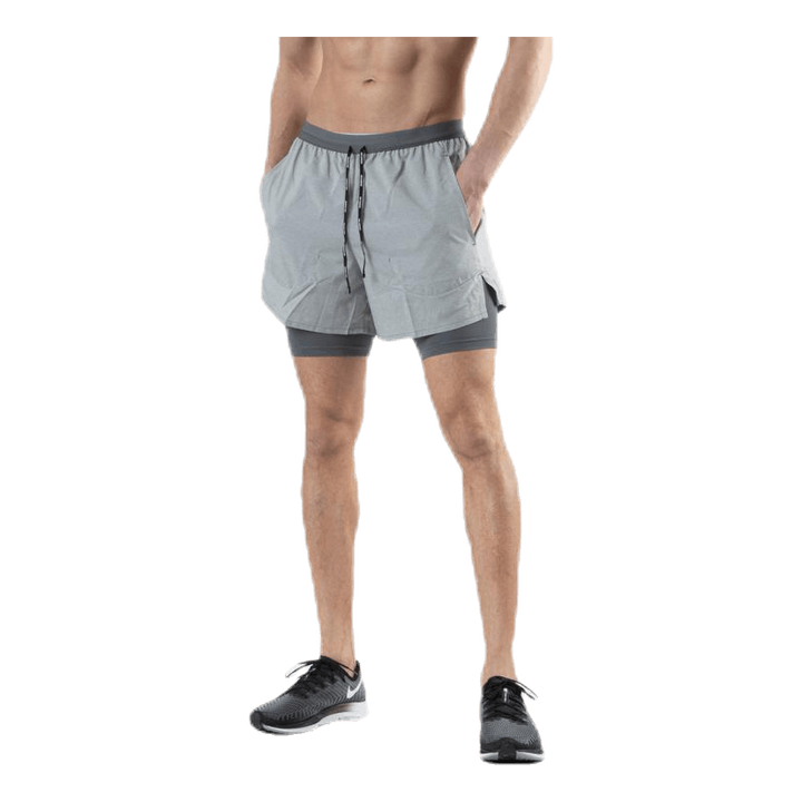 Flex Stride 2in1 Short 5in Grey