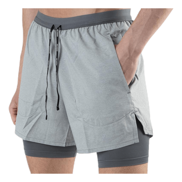 Flex Stride 2in1 Short 5in Grey