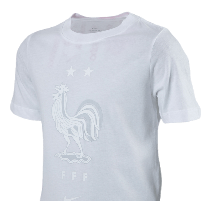 France Tee Evergreen Crest Junior White