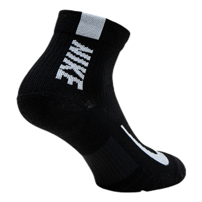 Multiplier Running Ankle Socks (2 Pair) BLACK/WHITE