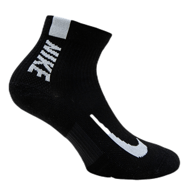 Multiplier Running Ankle Socks (2 Pair) BLACK/WHITE