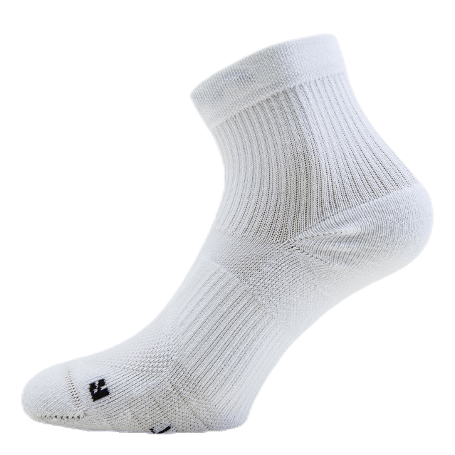 Multiplier Running Ankle Socks (2 Pair) WHITE/BLACK