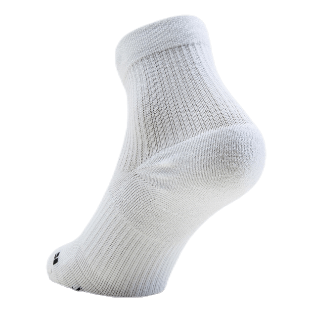 Multiplier Running Ankle Socks (2 Pair) WHITE/BLACK