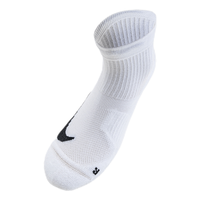 Multiplier Running Ankle Socks (2 Pair) WHITE/BLACK