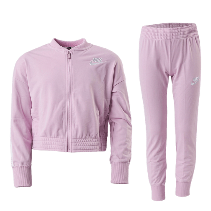 Girls Track Suit Tape  Pink/White